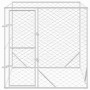 Outdoor dog kennel made of galvanized silver steel, measuring 2x2x2 meters. by vidaXL, Dog kennels and fences - Ref: Foro24-1...