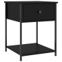 Mesitas de noche 2 uds madera de ingeniería negro 44x45x58 cm de vidaXL, Mesitas de noche - Ref: Foro24-825844, Precio: 72,35...