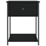 Nightstands 2 pcs engineered wood black 44x45x58 cm by vidaXL, Nightstands - Ref: Foro24-825844, Price: 72,35 €, Discount: %