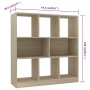 Oak-colored plywood shelf 97.5x29.5x100 cm by vidaXL, Bookcases and shelves - Ref: Foro24-800174, Price: 67,23 €, Discount: %