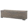 Rattan Kubu and solid mango wood storage box gray 120 cm by vidaXL, Benches for halls and storage - Ref: Foro24-285797, Price...