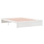 Estructura de cama madera maciza de pino blanco 150x200 cm de vidaXL, Camas y somieres - Ref: Foro24-833244, Precio: 190,70 €...