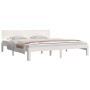 Estructura de cama madera maciza de pino blanco 180x200 cm de vidaXL, Camas y somieres - Ref: Foro24-833122, Precio: 218,74 €...