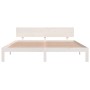 Estructura de cama madera maciza de pino blanco 180x200 cm de vidaXL, Camas y somieres - Ref: Foro24-833122, Precio: 218,74 €...