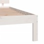 Estructura de cama madera maciza de pino blanco 180x200 cm de vidaXL, Camas y somieres - Ref: Foro24-833122, Precio: 218,74 €...