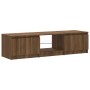 TV cabinet with LED lights oak brown 140x40x35.5 cm by vidaXL, TV Furniture - Ref: Foro24-822683, Price: 112,25 €, Discount: %