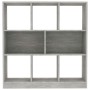 Estantería librería contrachapada gris hormigón 97,5x29,5x100cm de vidaXL, Librerías y estanterías - Ref: Foro24-800175, Prec...