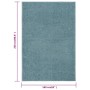 Alfombra de pelo corto azul 160x230 cm de vidaXL, Alfombras - Ref: Foro24-340349, Precio: 70,51 €, Descuento: %