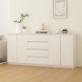 Zusatzschrank 3 Einheiten massives Kiefernholz weiß von vidaXL, Sideboards - Ref: Foro24-3094813, Preis: 345,87 €, Rabatt: %