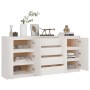 Zusatzschrank 3 Einheiten massives Kiefernholz weiß von vidaXL, Sideboards - Ref: Foro24-3094813, Preis: 345,87 €, Rabatt: %