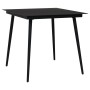 Juego de comedor de jardín 5 piezas ratán PVC negro de vidaXL, Conjuntos de jardín - Ref: Foro24-3060268, Precio: 317,43 €, D...