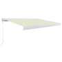 Cream manual reel awning 350x250 cm by vidaXL, Awnings - Ref: Foro24-3052672, Price: 709,99 €, Discount: %