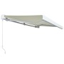 Cream manual reel awning 350x250 cm by vidaXL, Awnings - Ref: Foro24-3052672, Price: 709,99 €, Discount: %