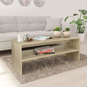 Couchtisch aus Sonoma-Eichensperrholz, 100 x 40 x 40 cm von vidaXL, Couchtisch - Ref: Foro24-800129, Preis: 49,86 €, Rabatt: %