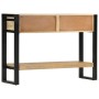 Mesa consola madera maciza de mango rugosa 110x30x76 cm de vidaXL, Mesas auxiliares - Ref: Foro24-351619, Precio: 211,63 €, D...