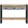 Mesa consola madera maciza de mango rugosa 110x30x76 cm de vidaXL, Mesas auxiliares - Ref: Foro24-351619, Precio: 211,63 €, D...