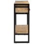 Solid rough mango wood console table 110x30x76 cm by vidaXL, Side tables - Ref: Foro24-351619, Price: 211,63 €, Discount: %