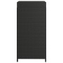 Black synthetic rattan trash can 40x40x80 cm by vidaXL, Garbage cans and trash cans - Ref: Foro24-319410, Price: 96,24 €, Dis...