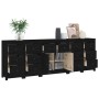 Sideboard aus massivem Kiefernholz schwarz 230 x 35 x 80 cm von vidaXL, Sideboards - Ref: Foro24-3114093, Preis: 394,29 €, Ra...