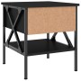 Mesita de noche madera de ingeniería negro 40x42x45 cm de vidaXL, Mesitas de noche - Ref: Foro24-825953, Precio: 48,71 €, Des...