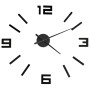 Reloj 3D de pared con diseño moderno negro 100 cm XXL de vidaXL, Relojes de pared - Ref: Foro24-325156, Precio: 22,71 €, Desc...