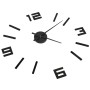 Reloj 3D de pared con diseño moderno negro 100 cm XXL de vidaXL, Relojes de pared - Ref: Foro24-325156, Precio: 22,71 €, Desc...