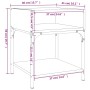 Nachttisch 2 Stk. Ingenieurholz Sonoma grau 40x41x50 cm von vidaXL, Nachttische - Ref: Foro24-825880, Preis: 54,52 €, Rabatt: %