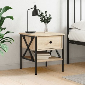 Sonoma oak engineered wood bedside table 40x42x45 cm by vidaXL, Nightstands - Ref: Foro24-825955, Price: 52,20 €, Discount: %