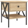 Sonoma oak engineered wood bedside table 40x42x45 cm by vidaXL, Nightstands - Ref: Foro24-825955, Price: 55,28 €, Discount: %