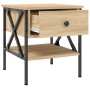 Sonoma oak engineered wood bedside table 40x42x45 cm by vidaXL, Nightstands - Ref: Foro24-825955, Price: 55,28 €, Discount: %