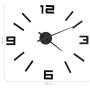 Reloj 3D de pared con diseño moderno negro 100 cm XXL de vidaXL, Relojes de pared - Ref: Foro24-325156, Precio: 22,71 €, Desc...