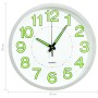 Reloj de pared luminoso blanco 30 cm de vidaXL, Relojes de pared - Ref: Foro24-325167, Precio: 22,83 €, Descuento: %