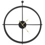 Black iron wall clock 52 cm by vidaXL, Wall clocks - Ref: Foro24-325171, Price: 43,79 €, Discount: %