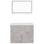 Juego de muebles de baño madera de ingeniería gris hormigón de vidaXL, Muebles de baño - Ref: Foro24-3070869, Precio: 148,15 ...