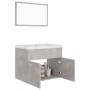 Juego de muebles de baño madera de ingeniería gris hormigón de vidaXL, Muebles de baño - Ref: Foro24-3070869, Precio: 148,15 ...