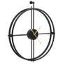 Black iron wall clock 52 cm by vidaXL, Wall clocks - Ref: Foro24-325171, Price: 43,79 €, Discount: %