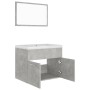 Juego de muebles de baño madera de ingeniería gris hormigón de vidaXL, Muebles de baño - Ref: Foro24-3070869, Precio: 148,15 ...