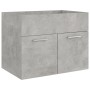 Juego de muebles de baño madera de ingeniería gris hormigón de vidaXL, Muebles de baño - Ref: Foro24-3070869, Precio: 148,15 ...