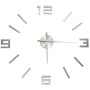 Reloj 3D de pared con diseño moderno plateado 100 cm XXL de vidaXL, Relojes de pared - Ref: Foro24-325158, Precio: 17,16 €, D...