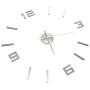 Reloj 3D de pared con diseño moderno plateado 100 cm XXL de vidaXL, Relojes de pared - Ref: Foro24-325158, Precio: 17,16 €, D...