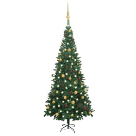 Künstlicher Weihnachtsbaum mit Lichtern und Kugeln grün 240 cm von vidaXL, Weihnachtsbäume - Ref: Foro24-3077491, Preis: 110,...