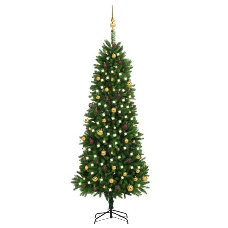 Artificial Christmas tree with lights and balls green 240 cm by vidaXL, Christmas trees - Ref: Foro24-3077557, Price: 246,72 ...