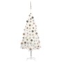 Árbol de Navidad preiluminado con luces y bolas blanco 120 cm de vidaXL, Arboles de navidad - Ref: Foro24-3077632, Precio: 72...