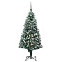 Gefrosteter Weihnachtsbaum mit Lichtern, Kugeln und Tannenzapfen 210 cm von vidaXL, Weihnachtsbäume - Ref: Foro24-3077704, Pr...