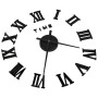 Reloj 3D de pared con diseño moderno negro 100 cm XXL de vidaXL, Relojes de pared - Ref: Foro24-325159, Precio: 16,70 €, Desc...