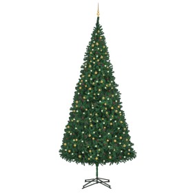 Beleuchteter Weihnachtsbaum mit Lichtern und Kugeln grün 500 cm von vidaXL, Weihnachtsbäume - Ref: Foro24-3077792, Preis: 655...