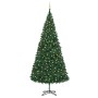 Árbol de Navidad preiluminado con luces y bolas verde 500 cm de vidaXL, Arboles de navidad - Ref: Foro24-3077792, Precio: 655...