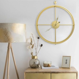 Golden iron wall clock 52 cm by vidaXL, Wall clocks - Ref: Foro24-325170, Price: 43,22 €, Discount: %