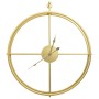 Reloj de pared de hierro dorado 52 cm de vidaXL, Relojes de pared - Ref: Foro24-325170, Precio: 43,22 €, Descuento: %