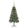 Árbol de Navidad artificial con luces LED y bolas 150 cm de vidaXL, Arboles de navidad - Ref: Foro24-3077799, Precio: 76,31 €...